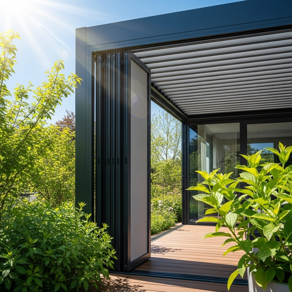 Alüminyum pergola detayı