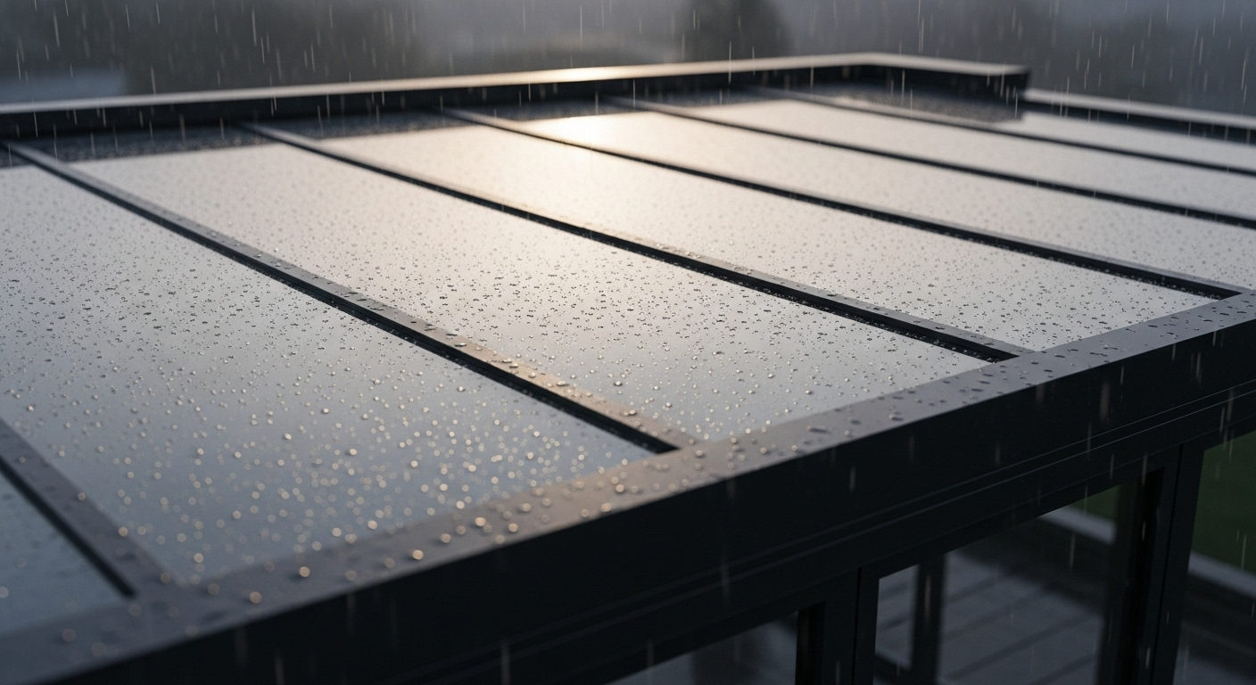 Geniş açıklıklı pergola kurulumu