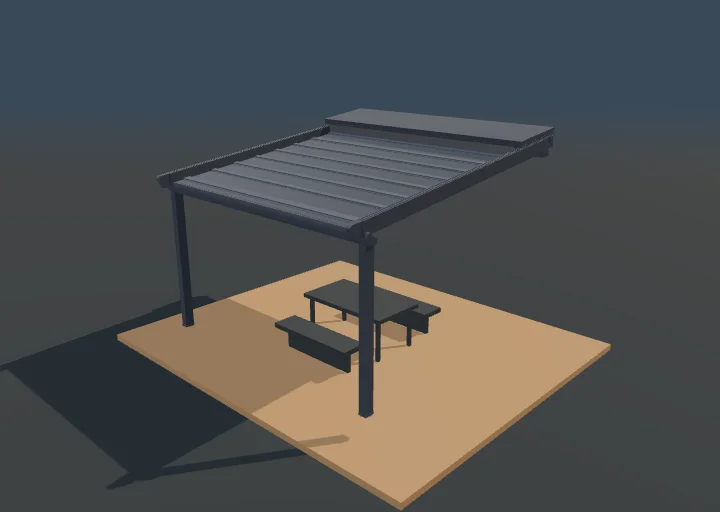 Otomatik Pergola Tente 3B önizleme